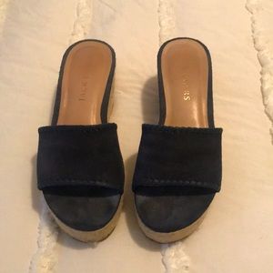 Jack Rogers Navy wedges